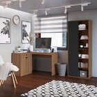 Conjunto Home Office 2 Peças Com Estante E Escrivaninha Em L