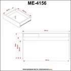 Conjunto Home Office 2 Peças Com Mesa Para Escritório 1 Gavet