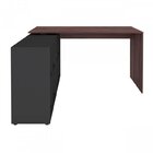 Conjunto Home Office 2 Peças com Mesa para Escritório e Balcã