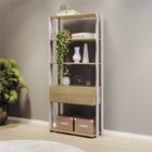 Conjunto Home Office 2 Peças Escrivaninha Cavalete E Estante