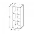 Conjunto Home Office 2 Peças Escrivaninha Com Estante 3 Nicho