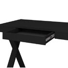 Conjunto Home Office 2 Peças Escrivaninha Com Estante 3 Nicho