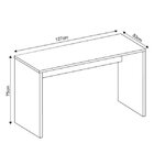 Conjunto Home Office 2 Peças Escrivaninha Com Estante Móveis