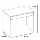 Conjunto Home Office 2 Peças Escrivaninha Facility E Gaveteir