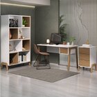 Conjunto Home Office 3 Peças 1 Escrivaninha 1 Estante 1 Mesa