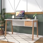 Conjunto Home Office 3 Peças 1 Escrivaninha 1 Estante 1 Mesa