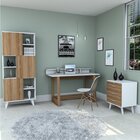 Conjunto Home Office 3 Peças 1 Escrivaninha Nomad 1 Estante L