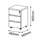 Conjunto Home Office 3 Peças 1 Mesa Em L Tamburato 1 Gaveteir