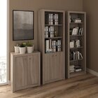 Conjunto Home Office 3 Peças Com 1 Balcão 1 Armário 1 Estante