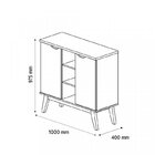 Conjunto Home Office 3 Peças Com 1 Escrivaninha, 1 Balcão Buf