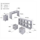 Conjunto Home Office 3 Peças Com 1 Escrivaninha 1 Estante 1 G