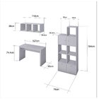 Conjunto Home Office 3 Peças Com 1 Escrivaninha 1 Estante 1 N