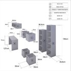 Conjunto Home Office 3 Peças Com 1 Escrivaninha 1 Estante 1 N