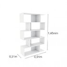 Conjunto Home Office 3 Peças Com 1 Escrivaninha, 1 Estante 5