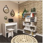 Conjunto Home Office 3 Peças Com 1 Escrivaninha, 1 Estante 5