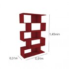 Conjunto Home Office 3 Peças Com 1 Escrivaninha, 1 Estante 5