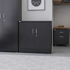 Conjunto Home Office 3 Peças Com Armário Baixo, Gaveteiro E B