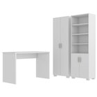 Conjunto Home Office 3 Peças Com Escrivaninha Gávea E 2 Armár