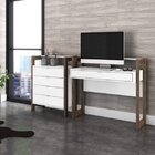 Conjunto Home Office 3 Peças Escrivaninha Armário E Gaveteiro