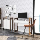 Conjunto Home Office 3 Peças Escrivaninha Armário E Gaveteiro