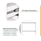 Conjunto Home Office 4 Peças 2 Mesas 120cm 2 Gaveteiros Ficus