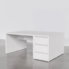 Conjunto Home Office 4 Peças 2 Mesas 120cm 2 Gaveteiros Ficus