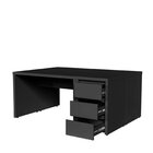 Conjunto Home Office 4 Peças 2 Mesas 120cm 2 Gaveteiros Ficus