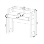 Conjunto Home Office 4 Peças Com 1 Escrivaninha, 1 Balcão, 1