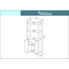 Conjunto Home Office 4 Peças Com 1 Escrivaninhas E 3 Armários