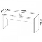 Conjunto Home Office 4 Peças Com 1 Mesa, 1 Estante, 1 Gavetei