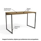 Conjunto Home Office 5 Peças 1 Escrivaninha 1 Estante Baixa E