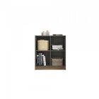 Conjunto Home Office Com 2 Estantes Para Livros 4 Nichos Cubi