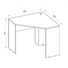 Conjunto Home Office Com 4 Escrivaninhas De Canto 90x90cm