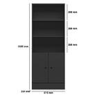 Conjunto Home Office Com Armário 2 Portas E Mesa Escrivaninha