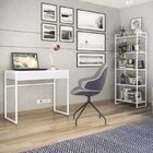 Conjunto Home Office Com Escrivaninha 1 Gaveta E Estante 5 Pr