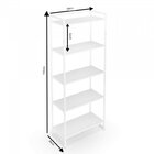 Conjunto Home Office Com Escrivaninha 1 Gaveta E Estante 5 Pr