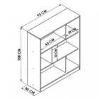Conjunto Home Office Com Escrivaninha E Estante Para Livros O