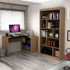 Conjunto Home Office Com Escrivaninha Multifuncional E Estant