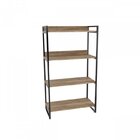 Conjunto Home Office Escrivaninha Em L E Estante Multiuso 4 P