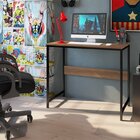 Conjunto Home Office Livreiro 1 Porta 5 Prateleiras E Escriva