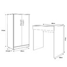 Conjunto Home Office Mesa Escrivaninha Allexa E Armário Multi