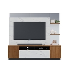 Conjunto Home Para Tv E Aparador Luisa Noce Preto Calacatta