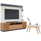 Conjunto Home Para Tv E Aparador Luisa Off-white Freijo