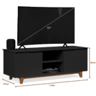 Conjunto Home Rack Bancada Estante 2 Portas com Painel de Par