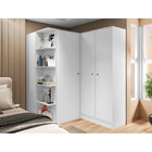 Conjunto Ideale Closet 4 Prateleiras E Guarda Roupa 2 Portas