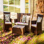 Conjunto Iguapó Em Alumínio Para Decoração, Piscina, Varanda