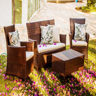 Conjunto Iguapó Em Alumínio Para Decoração, Piscina, Varanda