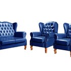 Conjunto Imperador Sofá Com Poltronas Chesterfield Decoração