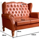 Conjunto Imperador Sofá Com Poltronas Chesterfield Decoração