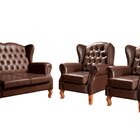 Conjunto Imperador Sofá Com Poltronas Chesterfield Decoração